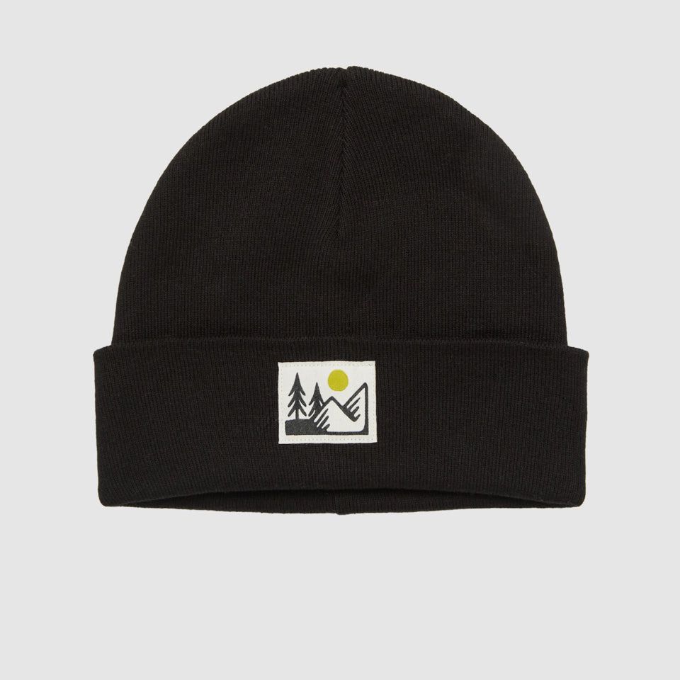tentree Kurt Mountain Sun Beanie Black/Rustic Yellow