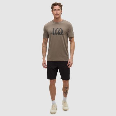 tentree M Lake Life Logo T-Shirt Clay/Graphite