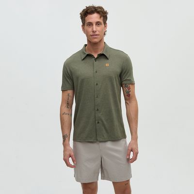 tentree M Hawthorn Shirt Deep Olive
