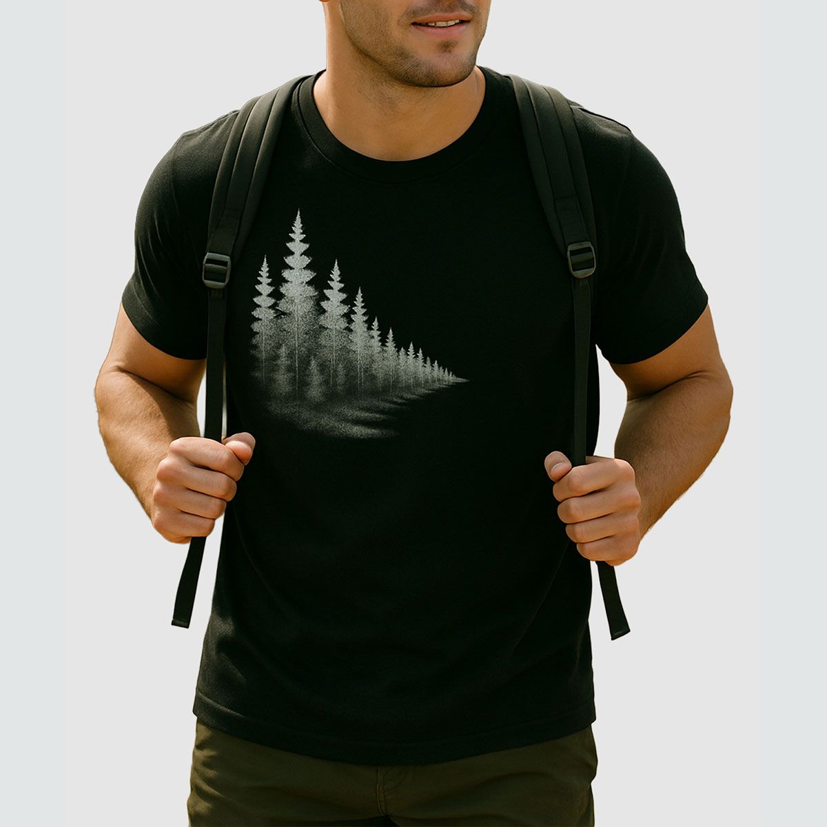 tentree M Tree Echo T- Shirt Black/Green