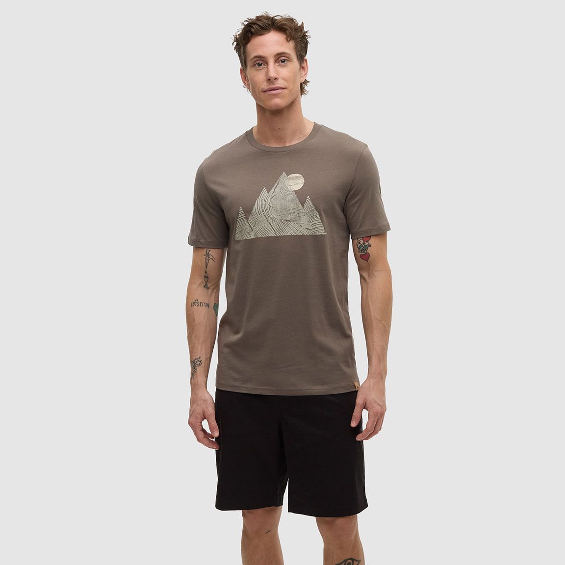 tentree M Peak T-Shirt Timber/Creek Stone