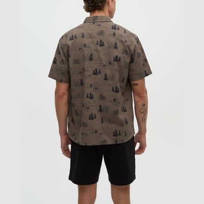tentree M Redwood Shirt Timber/Lake Sasquatch