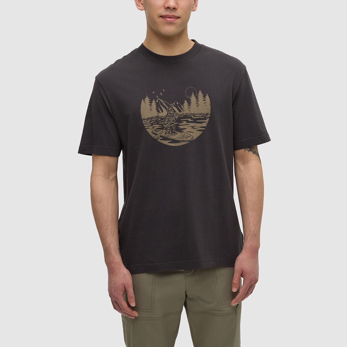 tentree M Lake Life Portal T-Shirt Graphite/Clay