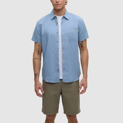 tentree M Small Tree Mancos Shirt Lakeside Blue/Small Tree