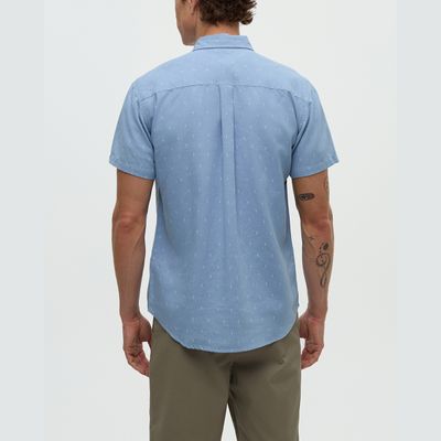 tentree M Small Tree Mancos Shirt Lakeside Blue/Small Tree