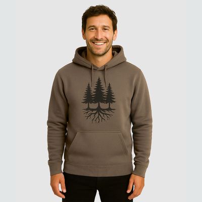 tentree M Trees Hoodie Clay/Black tentree M Trees Hoodie Clay/Black