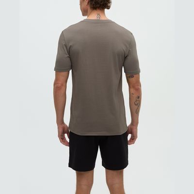tentree M Summer Guitar T-Shirt Timber/Lakeside Blue