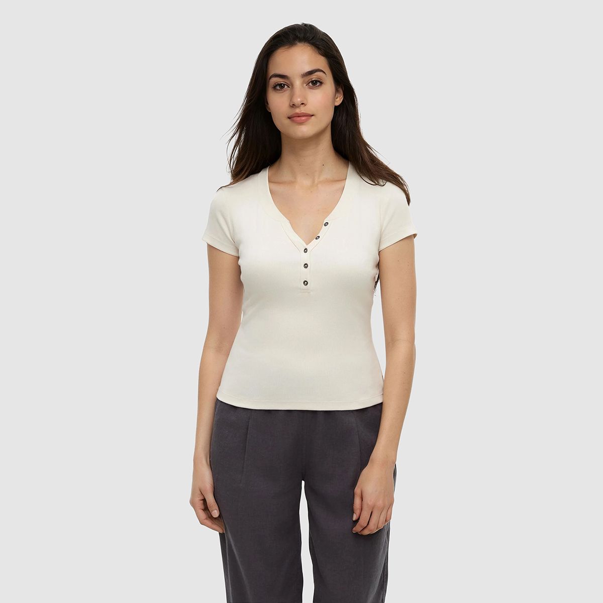 tentree W Pinewood T-Shirt Vintage White