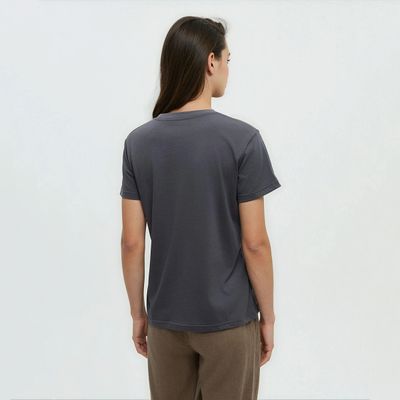 tentree W Retro Treeline T-Shirt Graphite/Light Moss