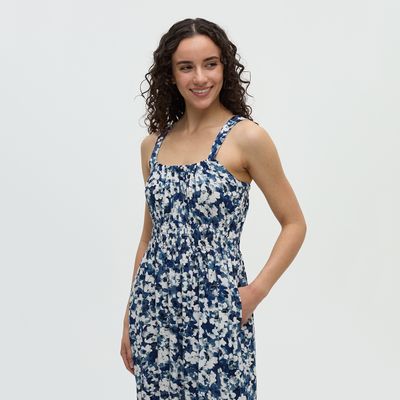 tentree W Overlook Dress Nightfall/Watercolour Floral