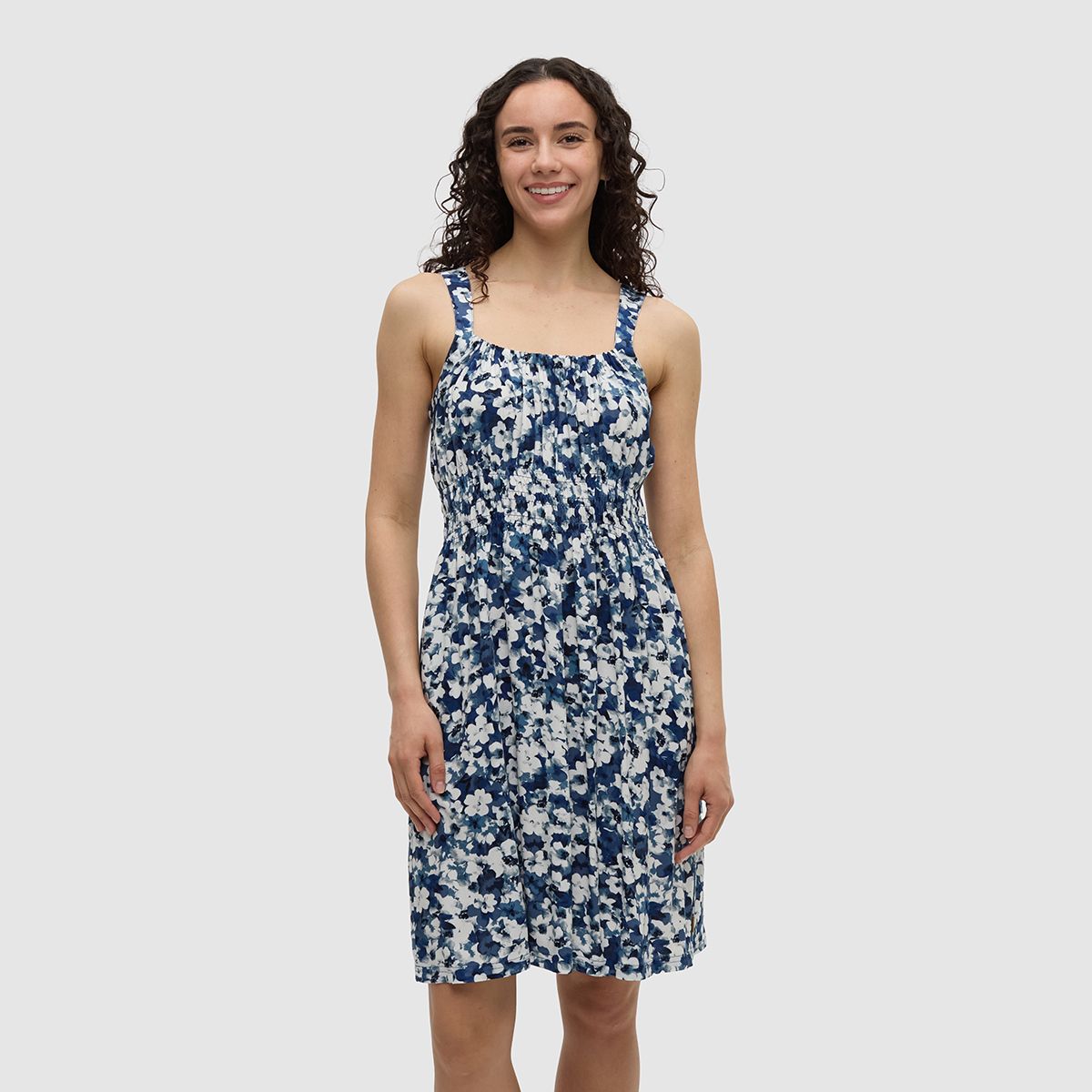 tentree W Overlook Dress Nightfall/Watercolour Floral
