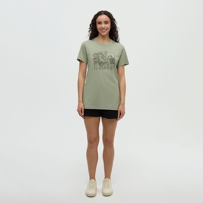 tentree W Plant T-Shirt Light Moss/Black tentree W Plant T-Shirt Light Moss/Black