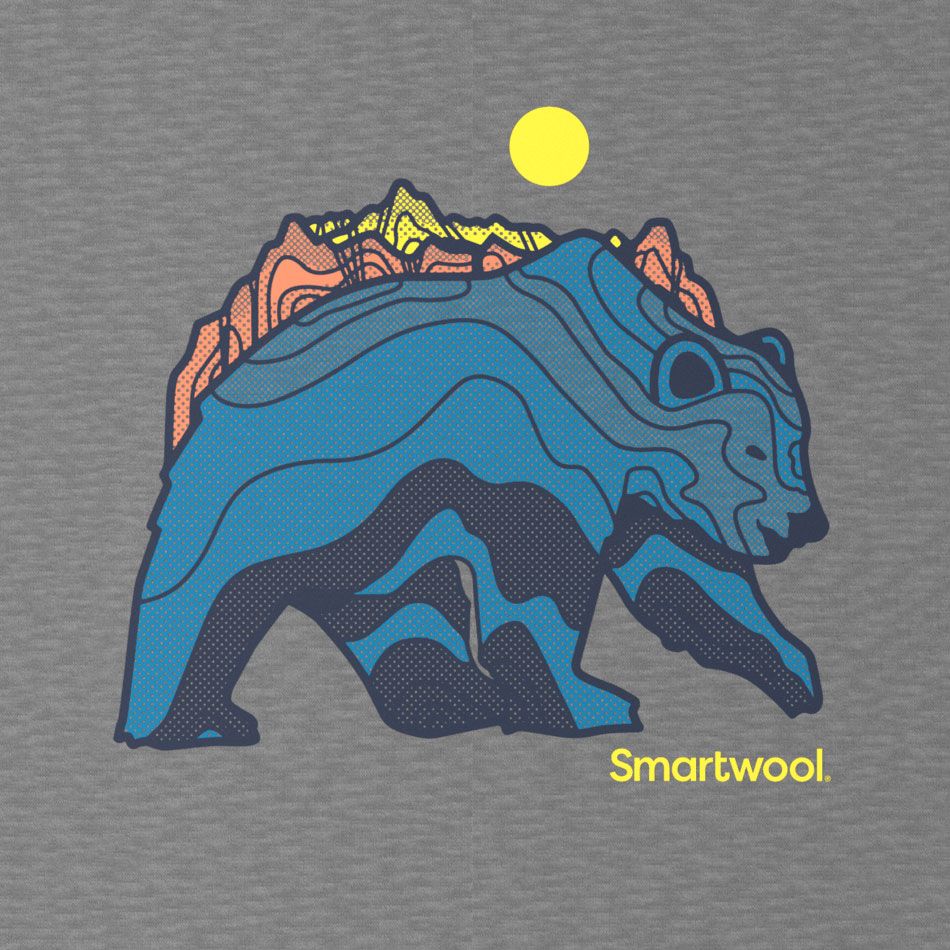 Smartwool M Bear Strata Active SS Graphic Tee Gray