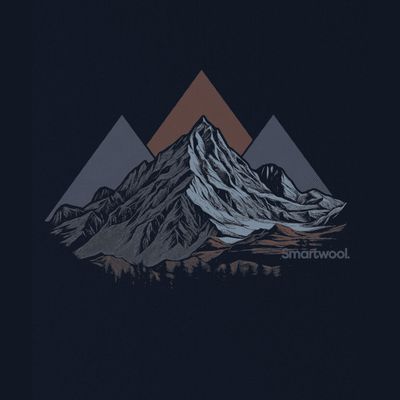 Smartwool M Peak Bagger Active SS Graphic Tee Navy