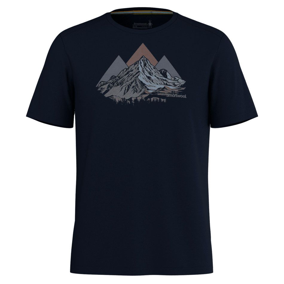 Smartwool M Peak Bagger Active SS Graphic Tee Navy