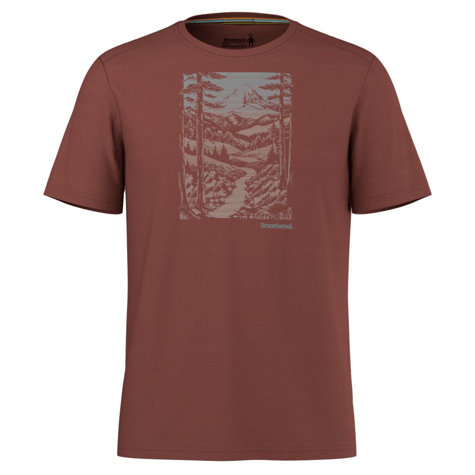 Smartwool M Winding Trail Active SS Tee Sienna