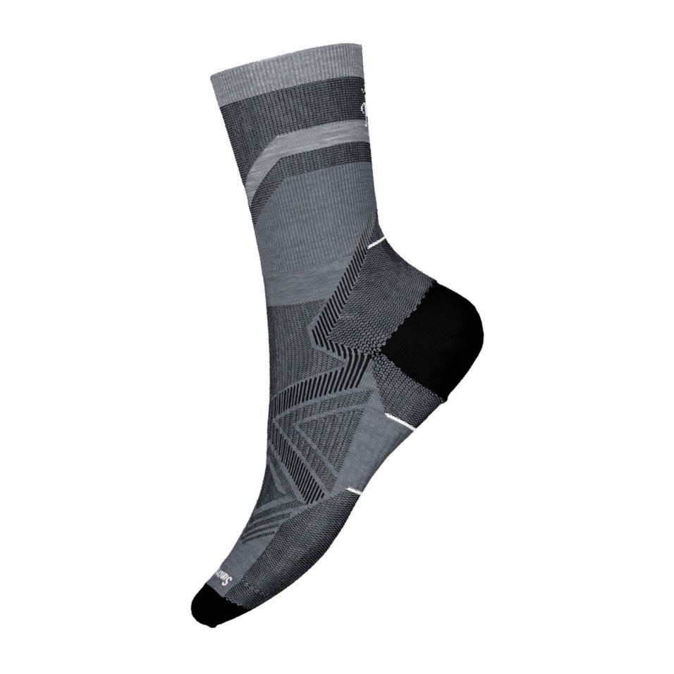 Smartwool Run Zero Cush Mid Socks Light Gray