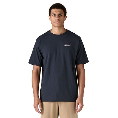 Patagonia M Casting Logo Responsibili-Tee Smolder Blue