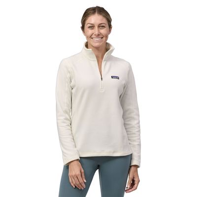 Patagonia W Micro D 1/4 Zip Birch White Patagonia W Micro D 1/4 Zip Birch White