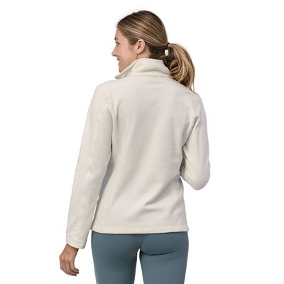 Patagonia W Micro D 1/4 Zip Birch White