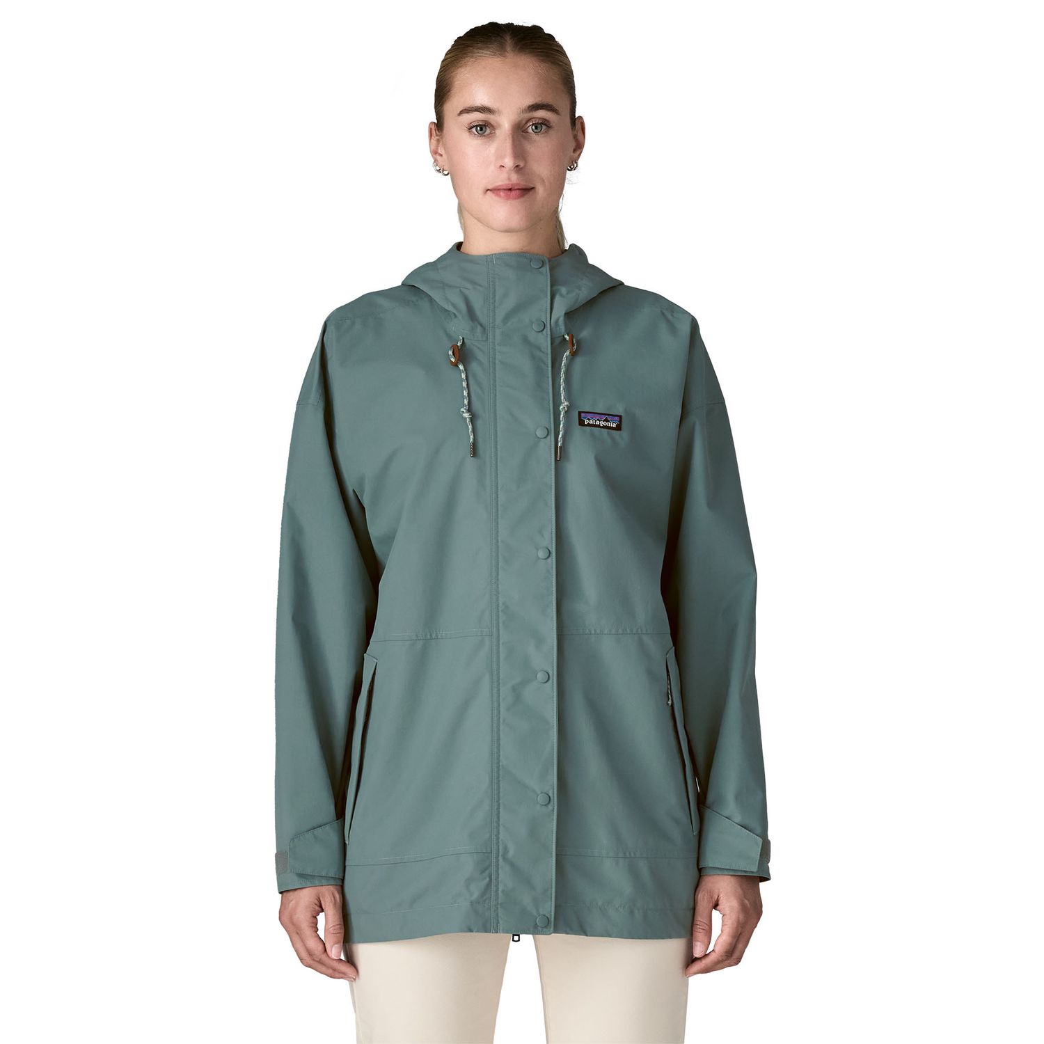 Patagonia W Outdoor Everyday Rain Jkt Blue Sage