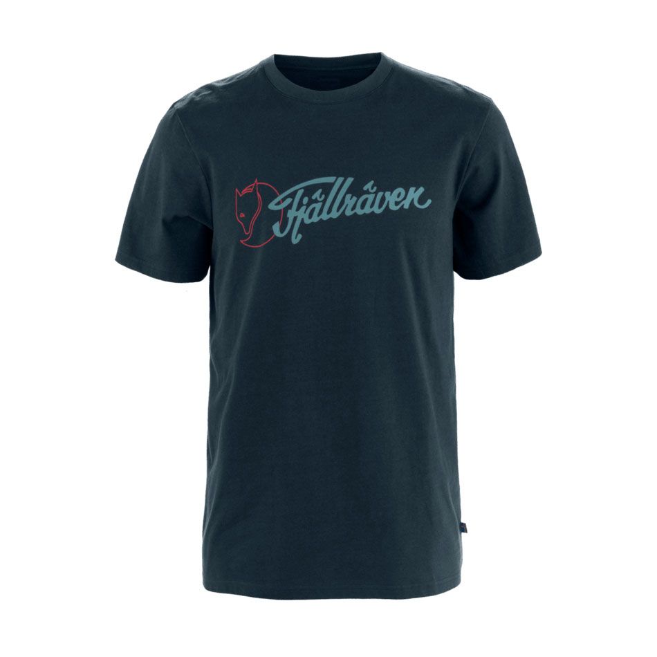 Fjallraven M Archive Logo T-Shirt Dark Navy