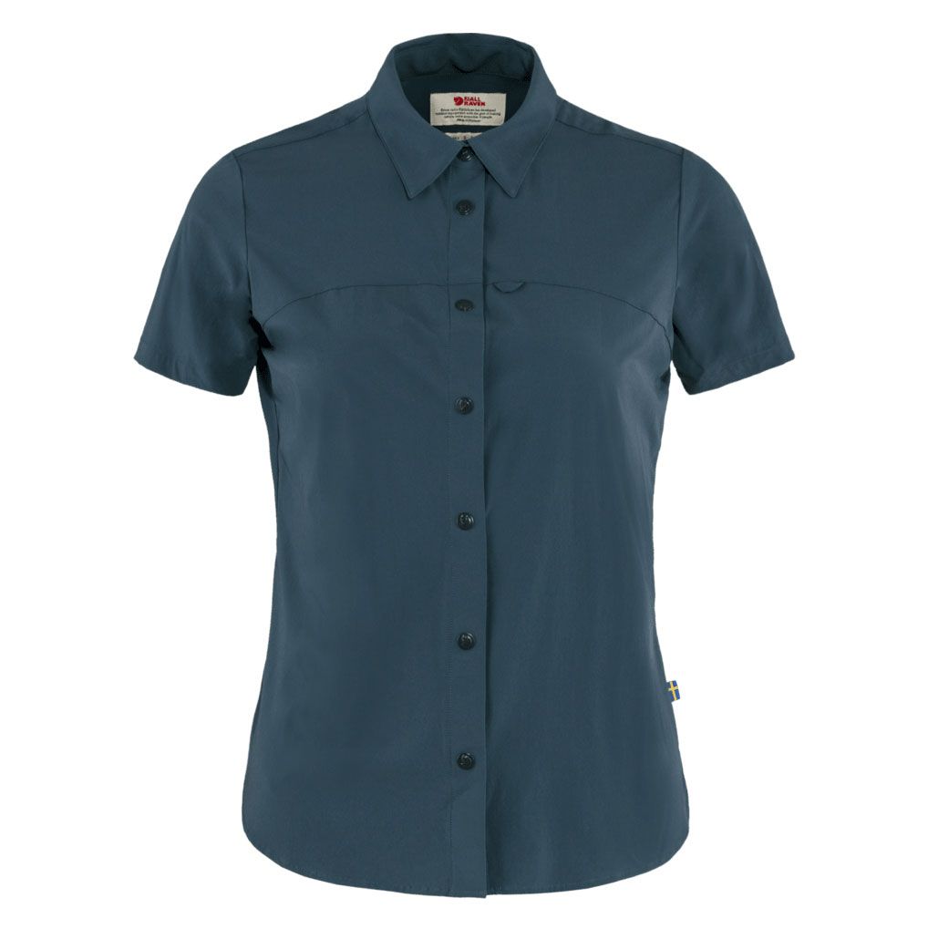 Fjallraven W High Coast Lite Shirt SS Navy