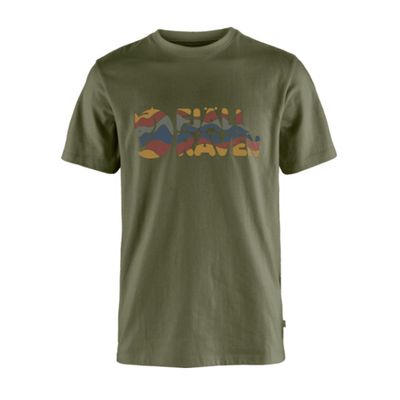 Fjallraven M Multicolor Logo T-shirt Laurel Green