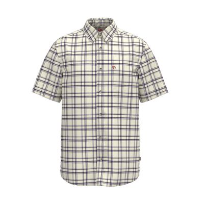 Fjallraven M Övik Lite Shirt SS Chalk White- Navy