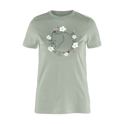 Fjallraven W Fjällblomster Fox T-shirt Soft Jade Fjallraven W Fjällblomster Fox T-shirt Soft Jade
