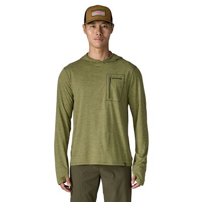 Patagonia M Cap Cool Sun Hoody - Fitz Roy Trout Caper Green