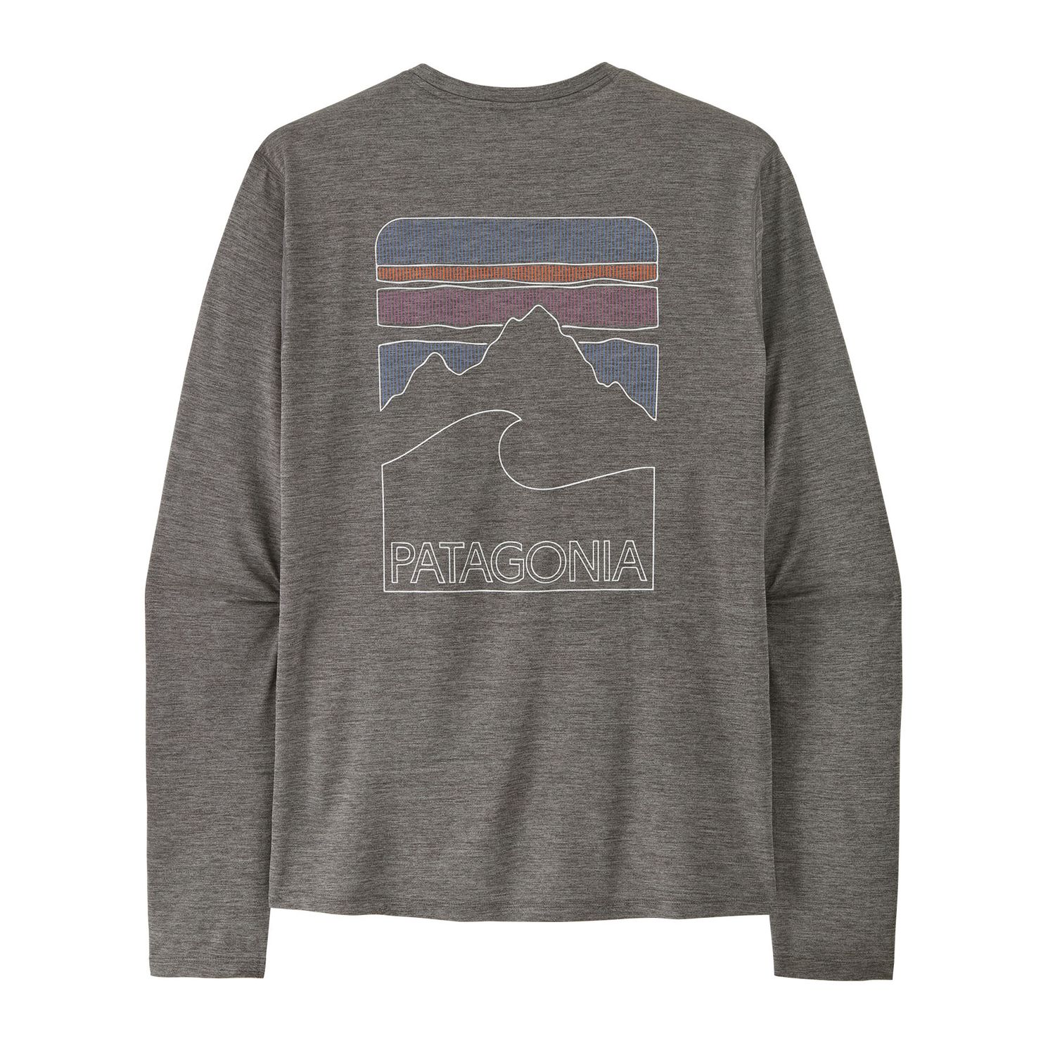 Patagonia M L/S Cap Cool Sun - Peak Visions Grey