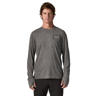Patagonia M L/S Cap Cool Sun - Peak Visions Grey