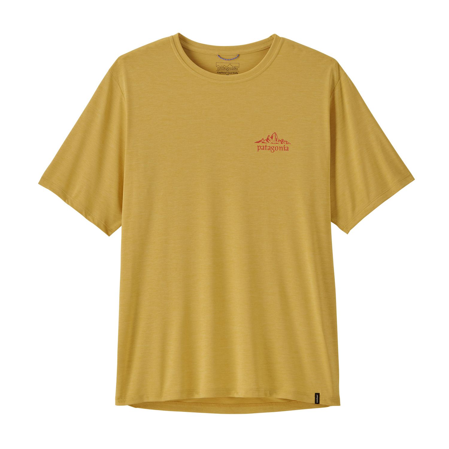 Patagonia M Cap Cool Daily Shirt - Cloud Crag Limestone Yellow