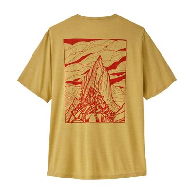 Patagonia M Cap Cool Daily Shirt - Cloud Crag Limestone Yellow