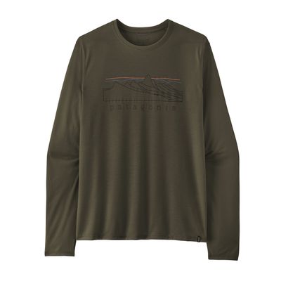 Patagonia M L/S Cap Cool Trail - Stratapeaks Green