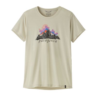 Patagonia W Cap Cool Daily Shirt - Fitz Roy Nimbus Dyno White Patagonia W Cap Cool Daily Shirt - Fitz Roy Nimbus Dyno White