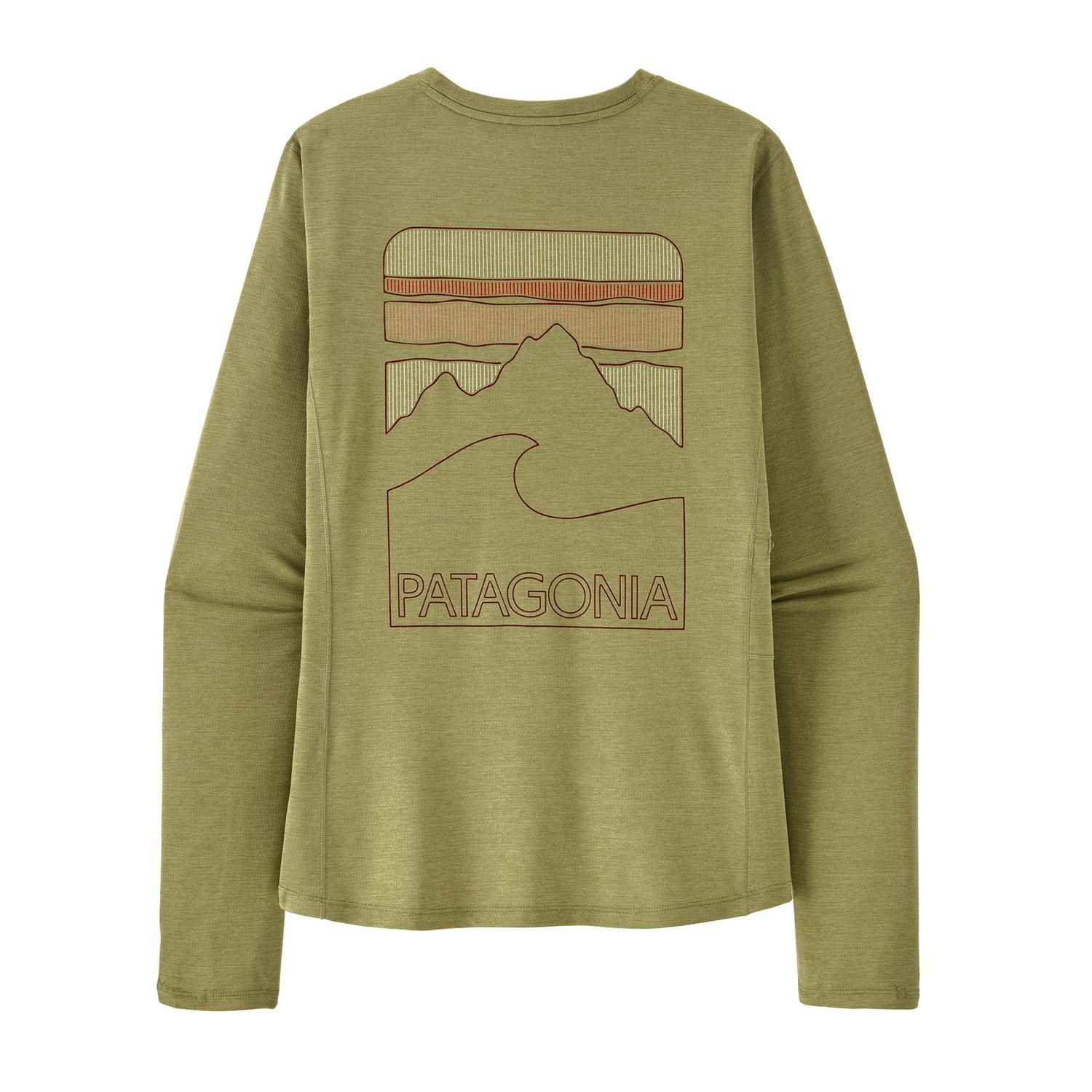 Patagonia W L/S Cap Cool Sun Shirt - Peak Visions Grn
