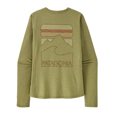 Patagonia W L/S Cap Cool Sun Shirt - Peak Visions Grn Patagonia W L/S Cap Cool Sun Shirt - Peak Visions Grn