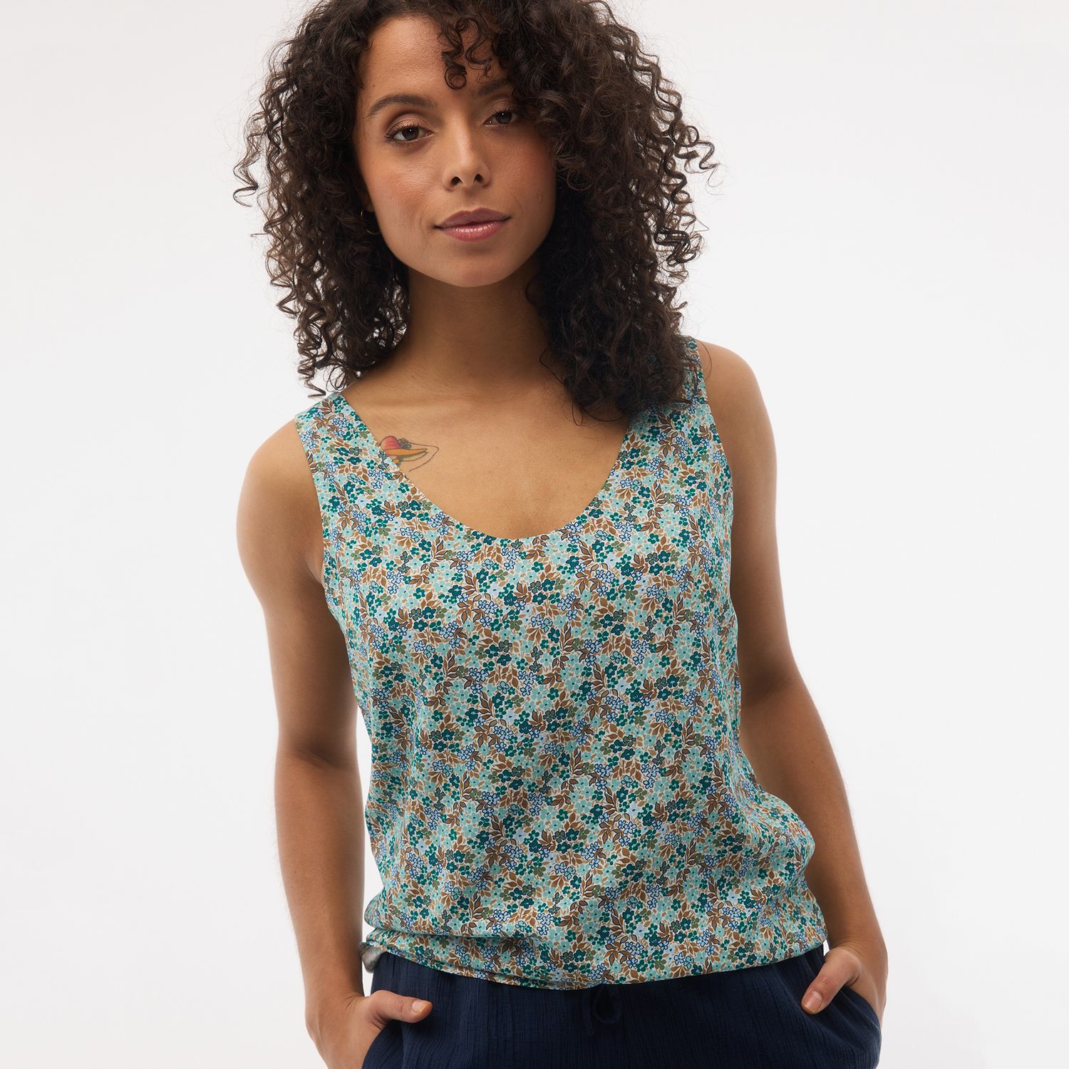 FIG Chloe Tank Top - Daydream Light Spruce