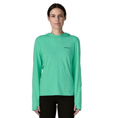 Patagonia W Cap Cool Sun Hoody - Peak Vision Aqua Stone Patagonia W Cap Cool Sun Hoody - Peak Vision Aqua Stone
