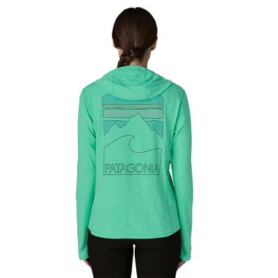 Patagonia W Cap Cool Sun Hoody - Peak Vision Aqua Stone