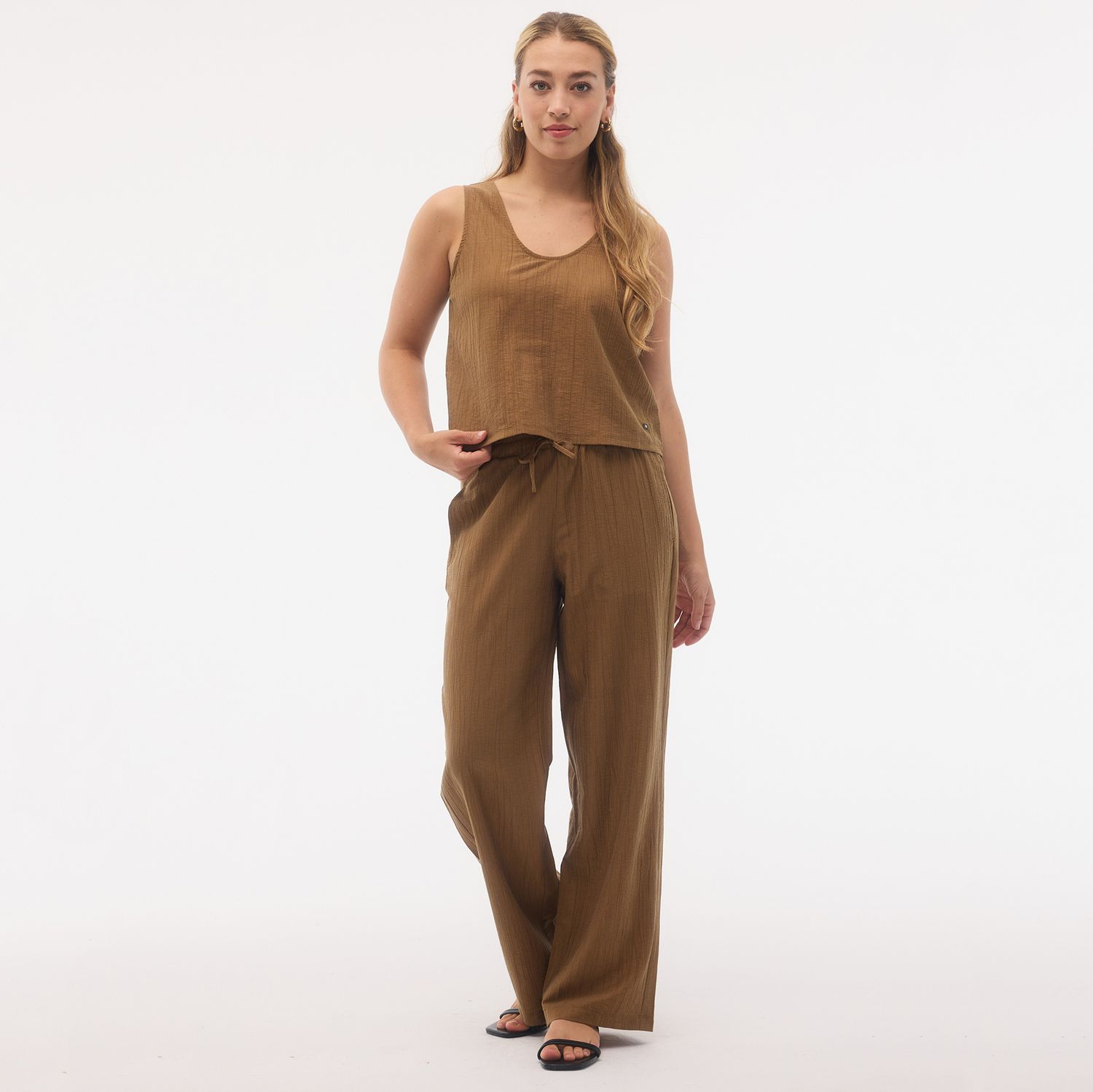 FIG Elba Sleeveless Top - Timber
