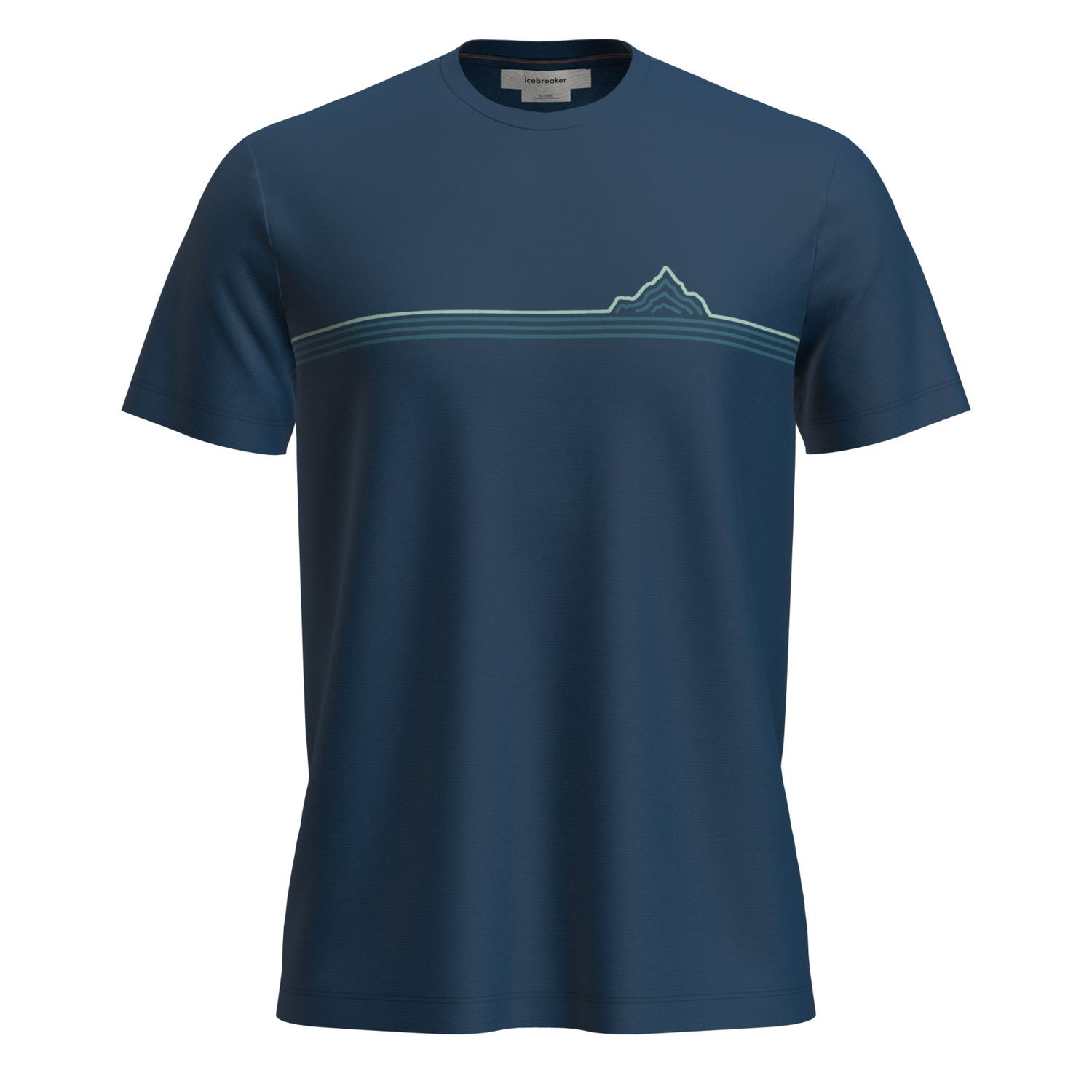 Icebreaker M Merino 150 Tech Lite Range Stripe Atlantis Icebreaker M Merino 150 Tech Lite Range Stripe Atlantis
