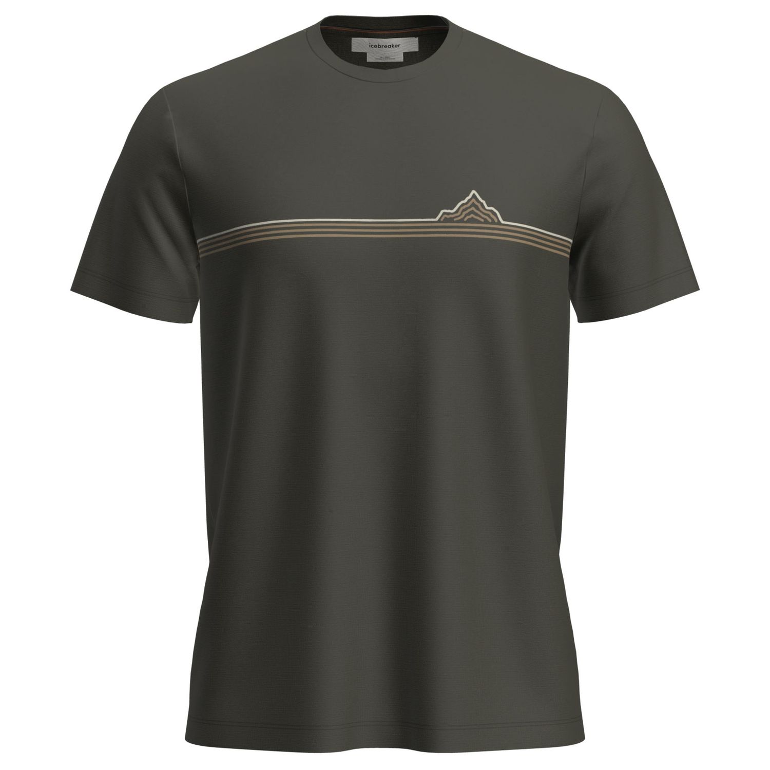 Icebreaker M Merino 150 Tech Lite Range Stripe Loden Icebreaker M Merino 150 Tech Lite Range Stripe Loden