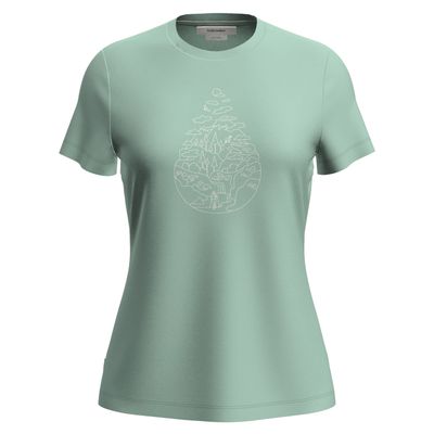 Icebreaker W Merino 150 Tech Lite SS Hike Path Mint Icebreaker W Merino 150 Tech Lite SS Hike Path Mint