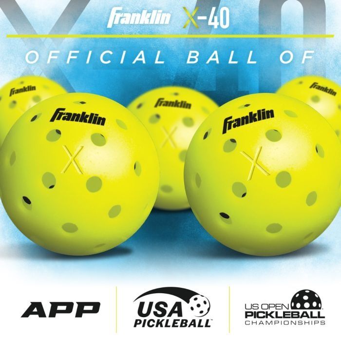 Franklin X-40 Outdoor Pickleball Optic 3 Pack Tube