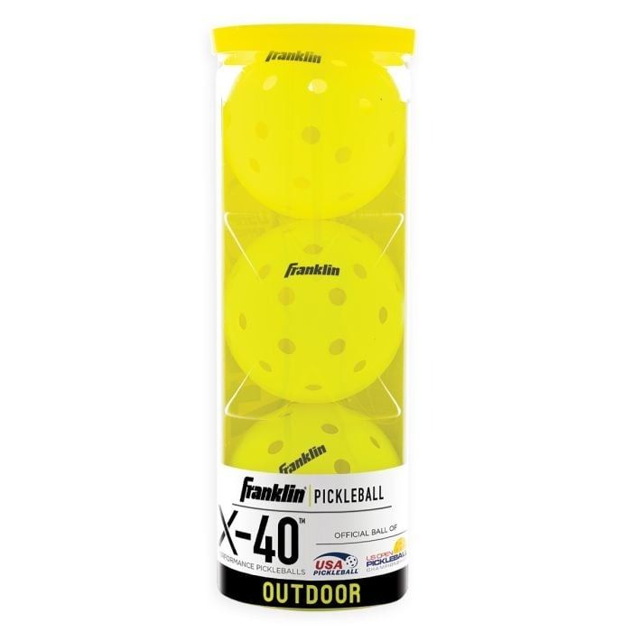 Franklin X-40 Outdoor Pickleball Optic 3 Pack Tube