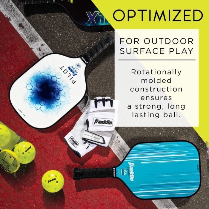 Franklin X-40 Outdoor Pickleball Optic 3 Pack Tube