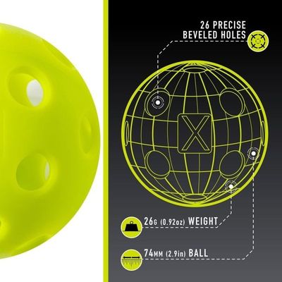 Franklin X-26 Indoor Pickleball Lime 3 Pack Tube